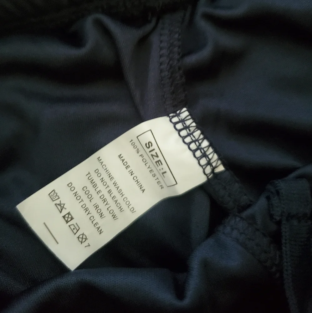 2 Pairs Of NWOT Boys Athletic Basketball Shorts Size Large Navy Blue & Teal Blue - Picture 6 of 7